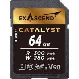 Exascend Carte Mémoire Sd Uhs-ii V90 Catalyst 64gb Black One Size unisex