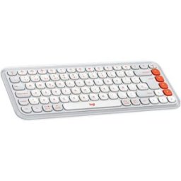 Logitech Clavier Sans Fil Pop Keys White / Orange One Size unisex