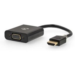 Nedis Adaptateur Hdmi Ccbw34900at02 Hdmi-micro-b F/vga F/plaqué Or Or 3.5mm Anthracite One Size unisex