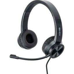 Lindy Casque Avec Micro Usb C Office Black One Size unisex