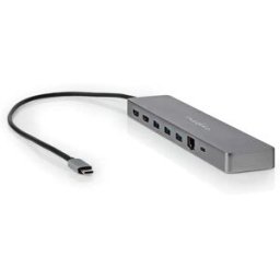 Nedis Adaptateur Usb Multiport 10 En 1 Ccbw64260at02 Usb 3.2 Gen 1 Usb-c M-micro Sd/rj45 F/sd/2x Hdmi/2x Usb-c/3x Usb-a Plaqué Or Or 0.4 M Anthracite One Size unisex