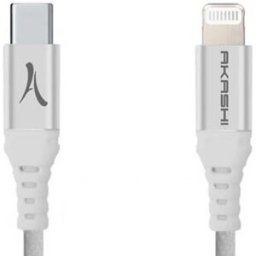 Akashi Câble Usb-c Vers Lightning 902580662 Mfi 1 M White One Size unisex