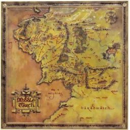 Fanattik Réplique De La Carte Du Seigneur Des Anneaux édition Limitée Multicolor One Size unisex