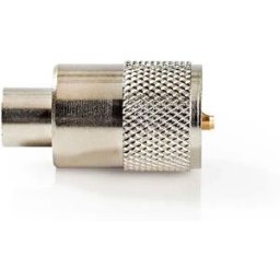 Nedis Connecteur Pl259 Droit Mâle Nickelé 50 Ohms Entrée De Câble à Souder Métal 6 Mm Silver One Size unisex