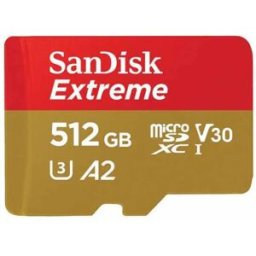 SanDisk Carte Mémoire Extreme 512gb Microsdxc Black One Size unisex