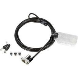 Kensington Câble De Sécurité Pour Ordinateur Portable K62318ww Universal 3 In 1 1.8 M Black One Size unisex