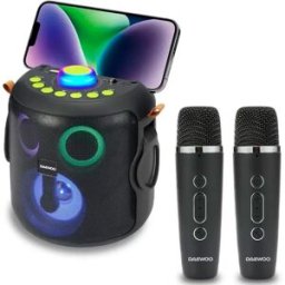 Daewoo Enceinte Portable Bluetooth Karaoke Dw3008 15w Black One Size unisex