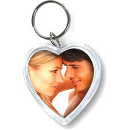 Zep 24 Porte-clés Photo Résine Cœur Porte-clés 4x3.8 Cm White One Size unisex