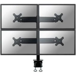 NewStar Support De Bureau Quadruple Pour Moniteurs De 10 à 30 Pouces Black One Size unisex