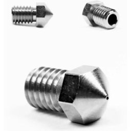 Micro Swiss Buse Pour Ultimaker 2+ 0.4 Mm Silver / Brass One Size unisex