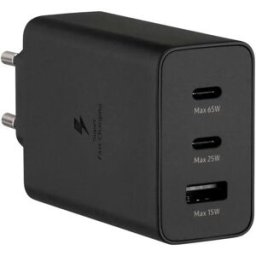 Samsung Chargeur Mural Travel Trio Usb-c Et Usb-c 65w Black One Size unisex