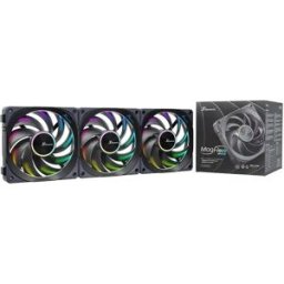 Sea Sonic Ventilateur Magflow 1225 Argb 3 Unités Black One Size unisex