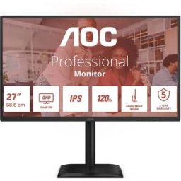 AOC Écran Q27e4u 27´´ Qhd Ips Wled 120hz Black One Size unisex