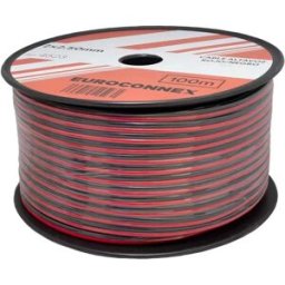 Euroconnex Câble D´enceinte 4523 2x2.50 Mm 100 M Black / Red One Size unisex