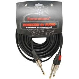 Euroconnex /m Câble Jack Mono 3.5 Mm 4302-20 M 20 M 6.35 Mm Black One Size unisex