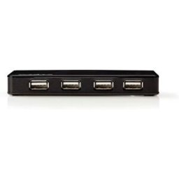 Nedis Hub Usb Uhubu2730bk Usb-a M-usb-a F 7 Ports Usb 2.0 Alimenté Black One Size unisex
