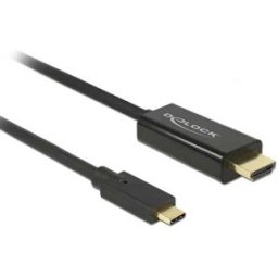 Delock Câble Usb C Vers Hdmi 4k 3 M Black One Size unisex