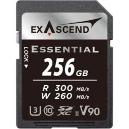 Exascend Carte Mémoire Sd Uhs-ii V90 Essential 256gb Black One Size unisex
