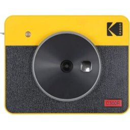 Kodak Appareil Photo Instantané Mini Shot Combo 3 Retro C300r Yellow / Black One Size unisex
