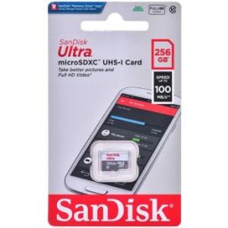 SanDisk Carte Sd Ultra 256gb Microsdxc Uhs-i Class 10 Black One Size unisex