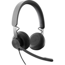 Logitech Casque Avec Micro Zone Wired Graphite Emea Black One Size unisex
