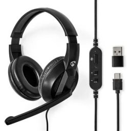Nedis Casque Avec Micro Chstu210bk Black One Size unisex