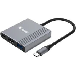 Equip Adaptateur 4k Usb-c Vers Hdmi/usb-a Black One Size unisex