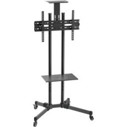 Aisens Support De Sol à Roulettes Pour Tv/moniteur 37-70 Pouces Black One Size unisex