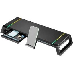Ewent Support De Moniteur Ew1268 Usb 3.0 Black One Size unisex