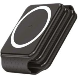Muvit For Change Chargeur Sans Fil Pliable Magsafe Compact 3 En 1 Black One Size unisex