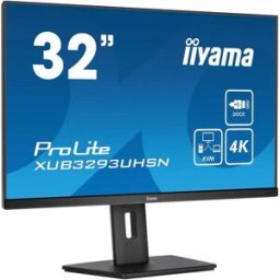IIYAMA Écran Xub3293uhsn-b5 32´´ 4k Ips Led Black One Size unisex