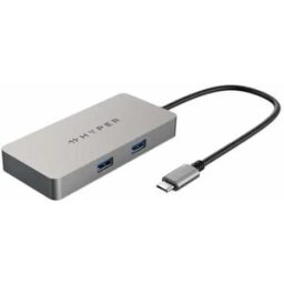 Hyper Hub Drive 5 In 1 Usb-c Grey One Size unisex
