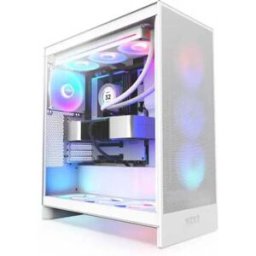 Nzxt Boîtier Pc H7 Flow Rgb White One Size unisex