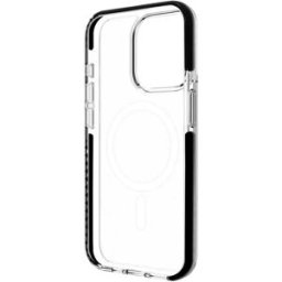 Muvit For Change Coque De Téléphone Recycletek Magsafe Antichoc Iphone 15 Pro Max 3m Clear / Black One Size unisex