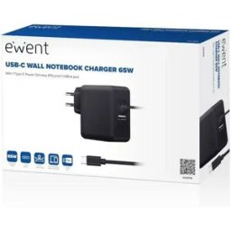 Ewent Chargeur Pour Ordinateur Portable Ew3979 45w Black One Size unisex
