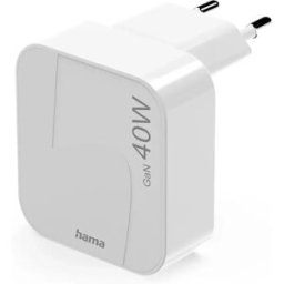 Hama Chargeur Mural Usb-c Foldable 2x Qc Pd 40w White One Size unisex