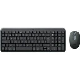 Logitech Clavier Et Souris Sans Fil Mk250 Spanish Black One Size unisex