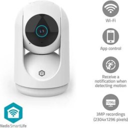Nedis Caméra De Surveillance Wifici23cwt Full Hd White One Size unisex