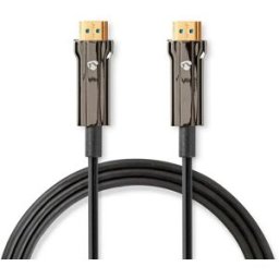 Nedis Câble Hdmi Optique Actif Ultra Haute Vitesse Cvbg3500bk150 Avec Ethernet Hdmi-hdmi 8k 48 Gbps 15 M 60hz Black One Size unisex
