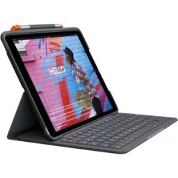 Logitech Étui Clavier Pour Tablette Slim Folio Ipad 10.2´´ Oxford Grey Spanish QWERTY unisex