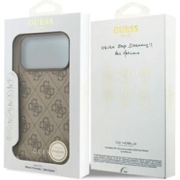 Guess Coque De Téléphone 4g Charms Collection Magsafe Iphone 17 Pro Max Brown One Size unisex