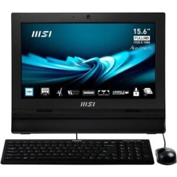MSI Pc Tout-en-un Aio Pro Ap162t Adl-007xes 15.6´´ N100/4gb/256gb Ssd Black One Size unisex