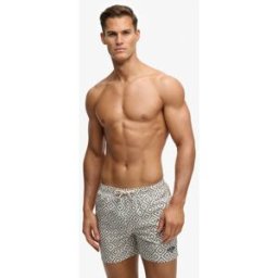 Superdry Homme Short de Bain Imprimé Premium 15 Pouces Cream Taille: Xxl