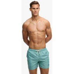 Superdry Homme Short de Bain Imprimé Premium 15 Pouces Green Taille: S