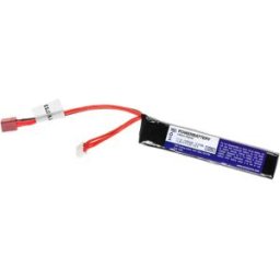 Pirate Arms Batterie Lipo 11.1v 1100mah 20c Stock Tube Type T-plug Black One Size unisex