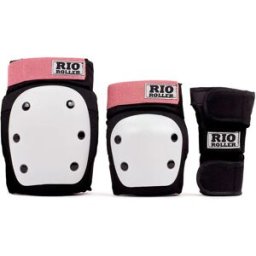 Rio Roller Ensemble De Protection Triple Pad Black / Rose S Homme,Femme