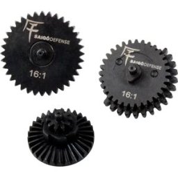 Saigo Defense Cassette De Vélo High Speed Gear Kit 16:1 Black One Size unisex