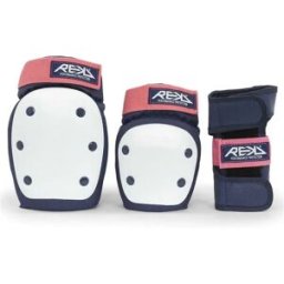 Rekd Protection Ensemble Heavy Duty Triple Pad Blue / Pink XS Homme,Femme