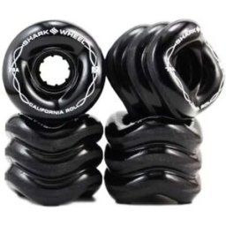 Shark Wheel Roue De Longboard California Roll Black 60 mm/78A unisex