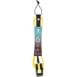 Radz Hawaii Leash De Surf Hard Surf 6´ 7mm Yellow 1.8 m x 7 mm unisex